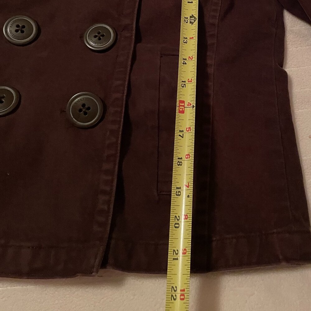 Rare VTG American Eagle Tailored Fit Chocolate Button Up Cotton Jacket / Shacket - Picture 15 of 16